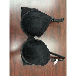 NWT Victoria’s Secret Black Lined Demi Bra with Velvet Size 34D
